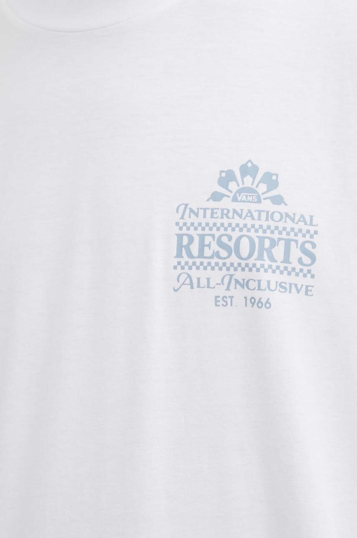 Vans t-shirt bawełniany biały VN000G67WHT1