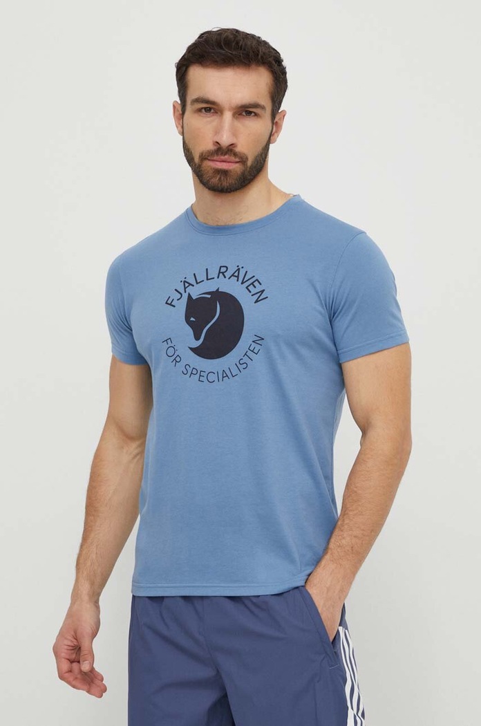 Tričko Fjallraven Fjällräven Fox potisk modrá F87052.543