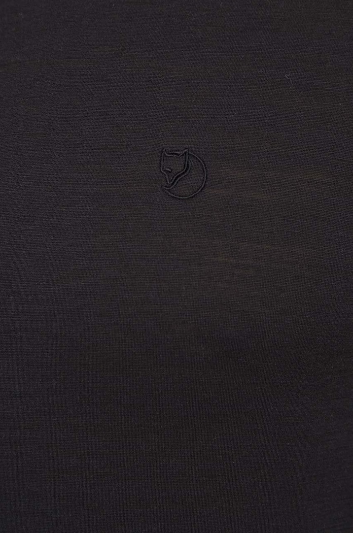Volnen t-shirt Fjallraven Abisko Wool F87193.550 črna