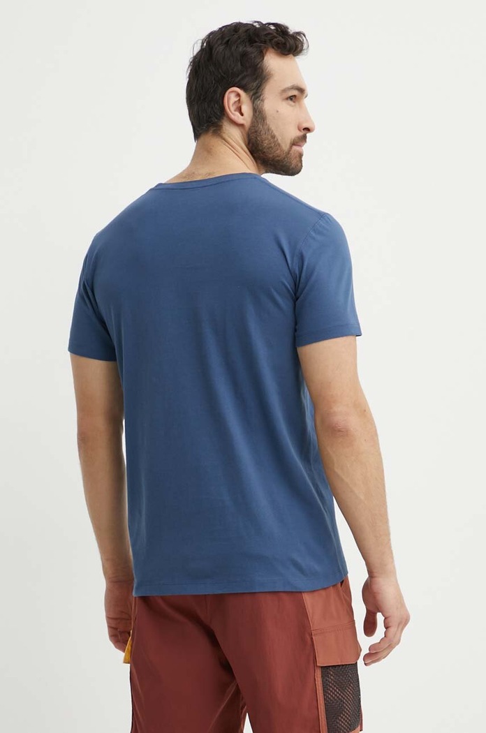 Oblečení Bavlněné tričko Fjallraven Arctic Fox T-shirt F87220.534 modrá