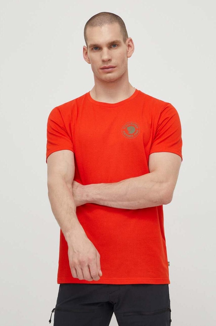 Fjallraven tricou 1960 Logo T-shirt print portocaliu F87313.214