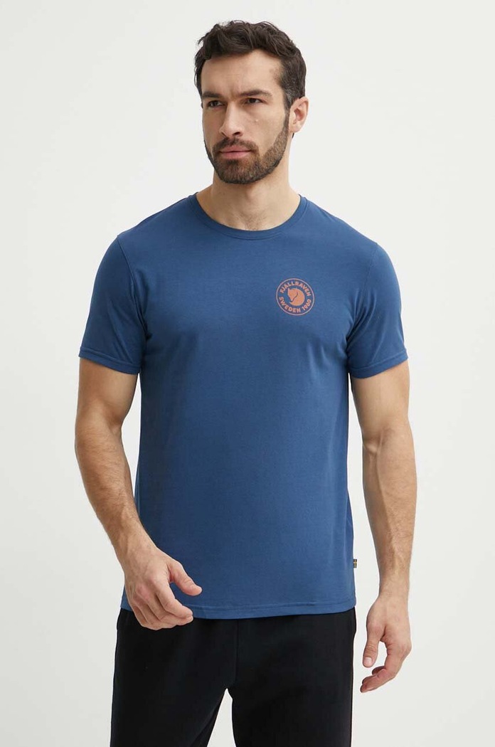 Kratka majica Fjallraven 1960 Logo T-shirt Drugo modra F87313.534