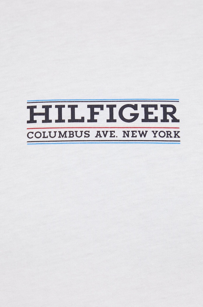 Tommy Hilfiger t-shirt bawełniany biały MW0MW34387