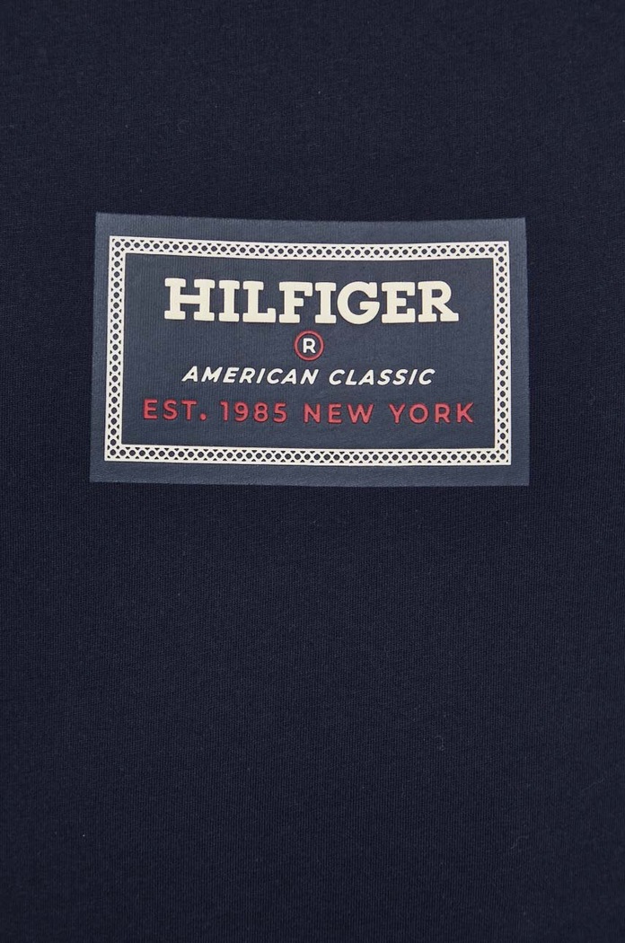 Tommy Hilfiger tricou din bumbac MW0MW34391 bleumarin