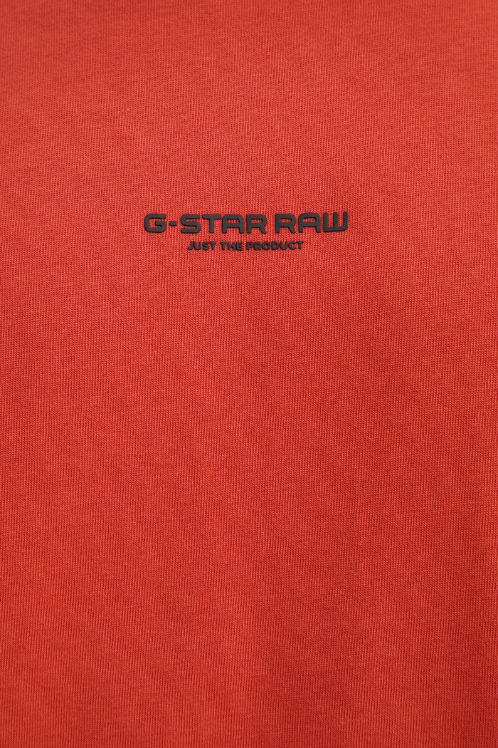 Βαμβακερό μπλουζάκι G-Star D24780.C336 πορτοκαλί
