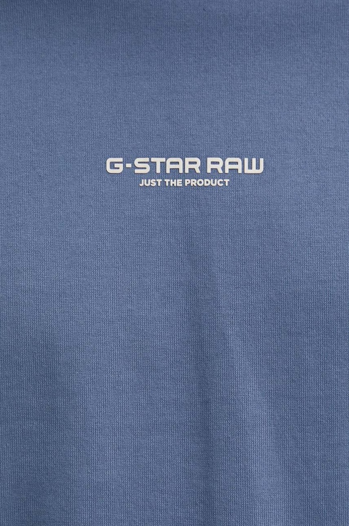 T-shirt bawełniany G-Star niebieski D24780.C336