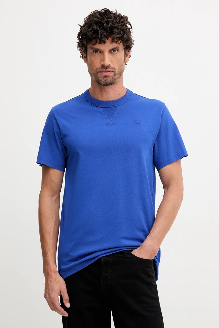 Бавовняна футболка G-Star Raw Nifous блакитний D24449.336