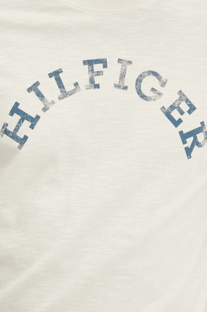 Tommy Hilfiger t-shirt bawełniany MW0MW34432 beżowy