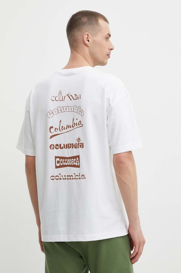 Μπλουζάκι Columbia Burnt Lake άλλο λευκό 2071711