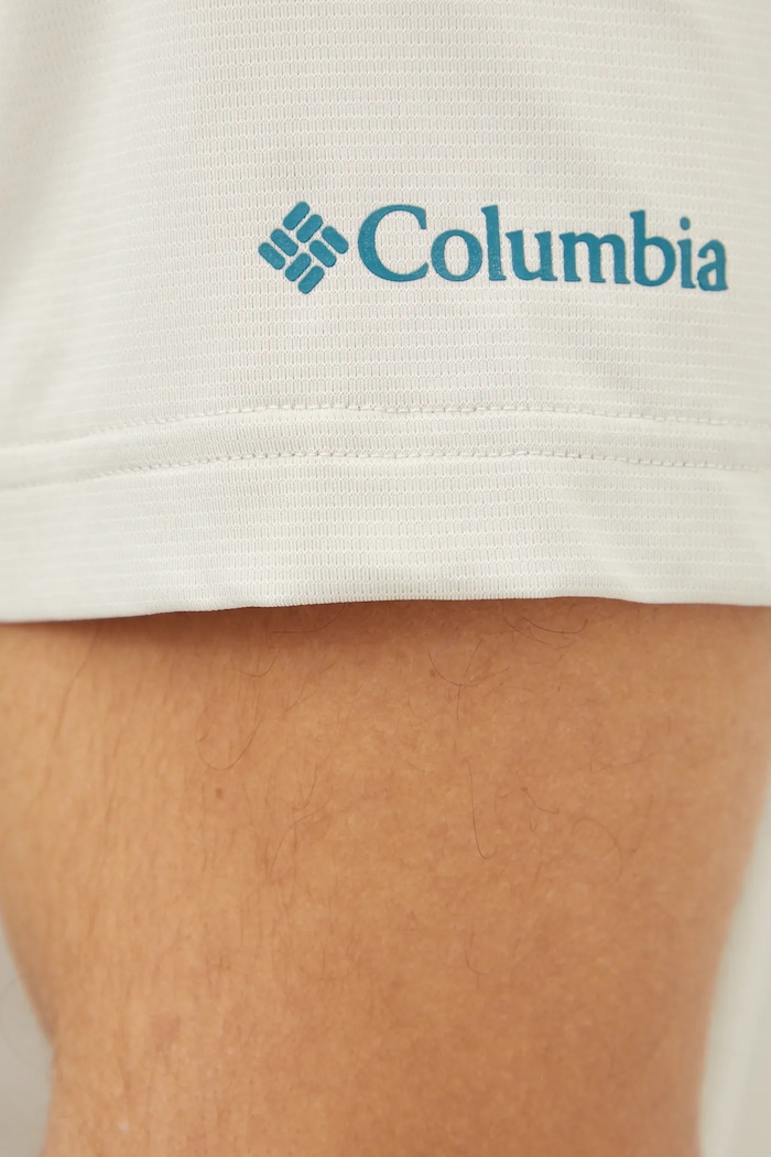 Columbia t-shirt sportowy Ice Lake 2071731 beżowy