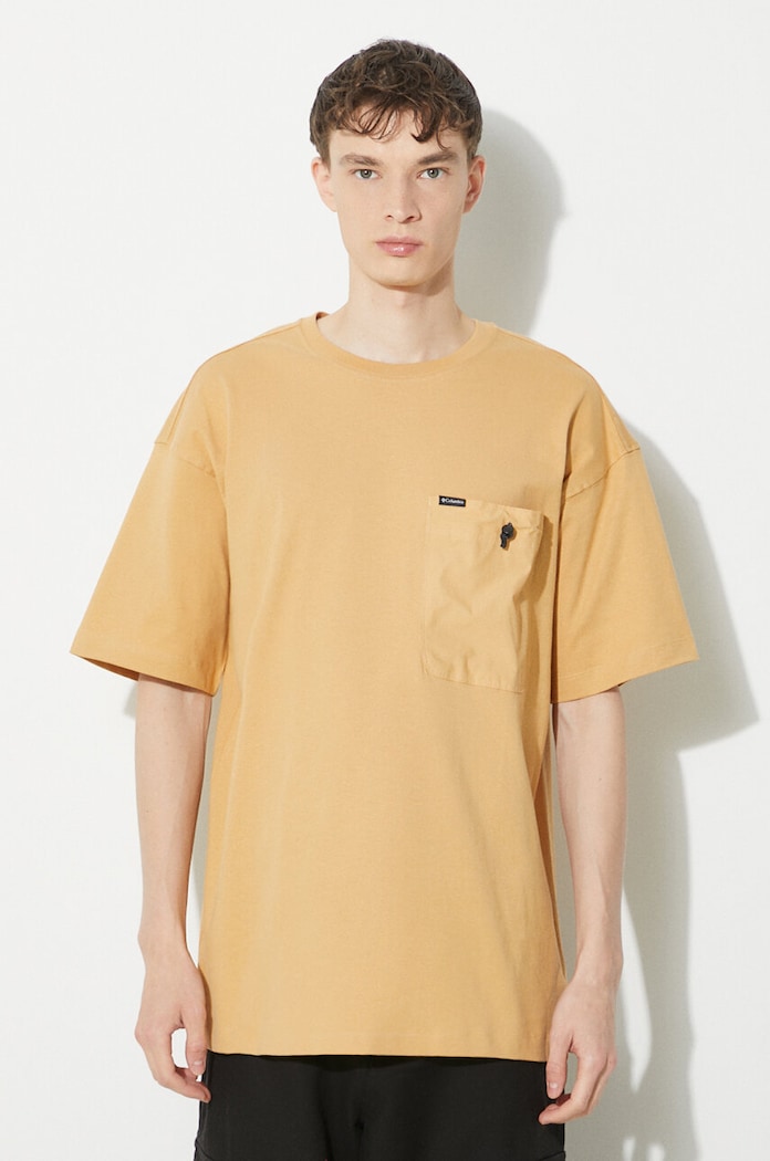 Abbigliamento Columbia t-shirt in cotone Landroamer 2076021 arancione