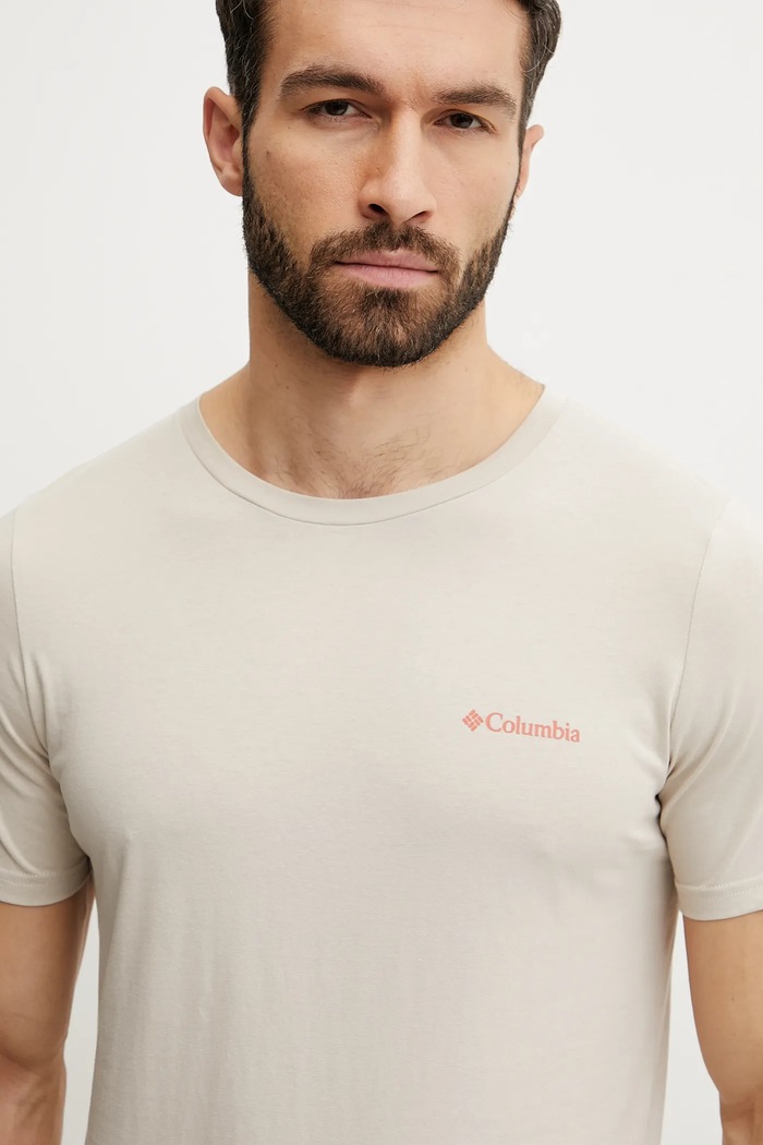 Columbia tricou din bumbac Rapid Ridge bej 1934824.