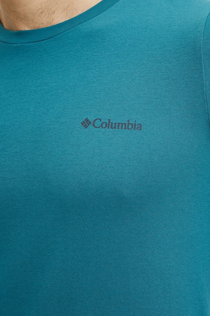 Памучна тениска Columbia Rapid Ridge 1934824. тюркоазен