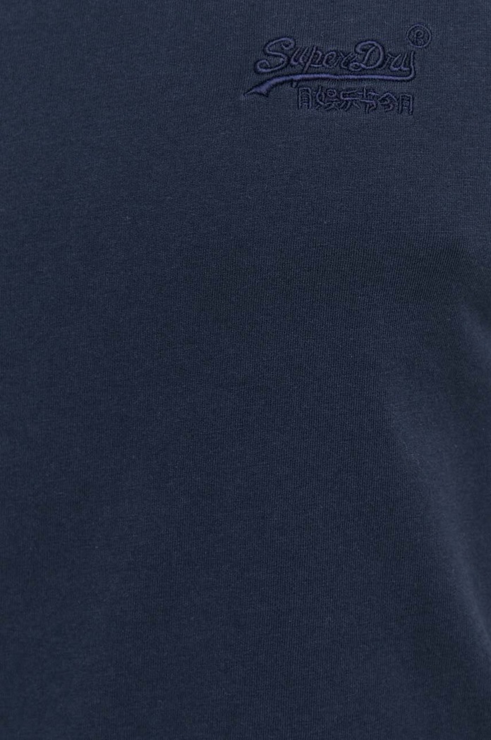 Bombažna kratka majica Superdry M6010819A.98T mornarsko modra