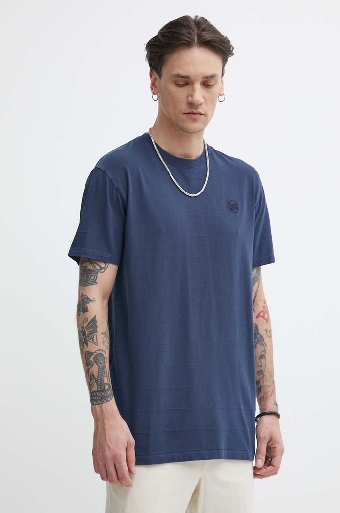 Superdry tricou din bumbac uni bleumarin M1011570A.98T