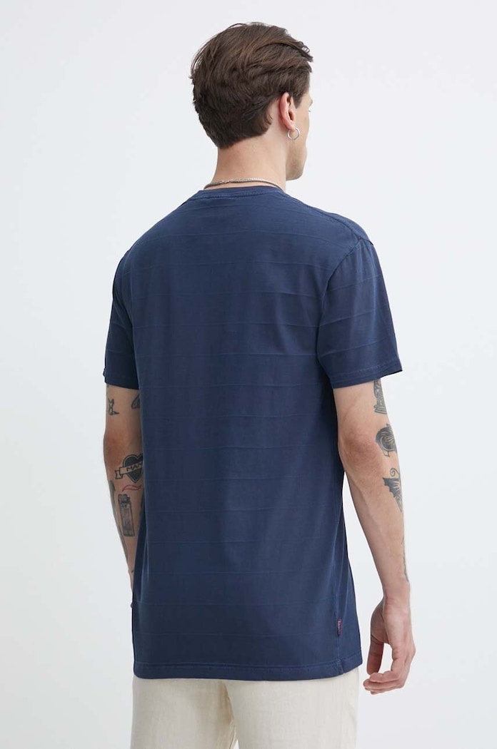 Îmbrăcăminte Superdry tricou din bumbac M1011570A.98T bleumarin