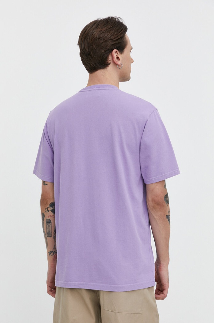 Ρούχα Βαμβακερό μπλουζάκι Superdry M1011572A.2LT μωβ