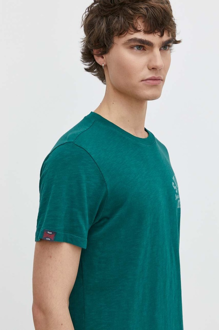 Superdry pamut póló zöld M1011903A.2DL