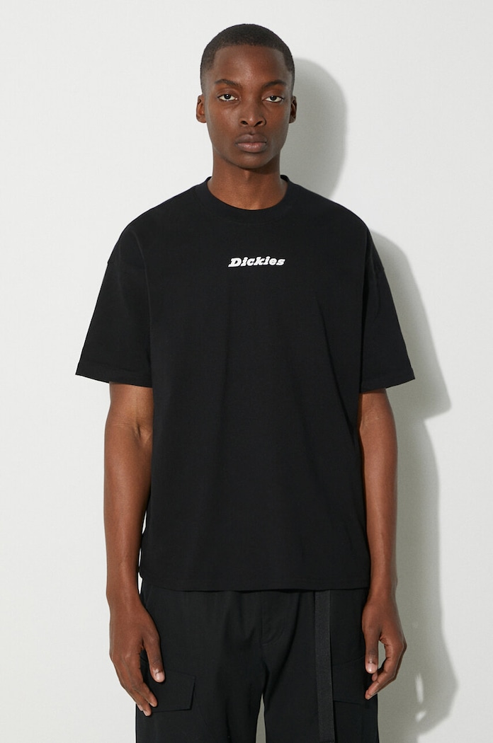 Bavlněné tričko Dickies ENTERPRISE TEE SS relaxed černá DK0A4YRN