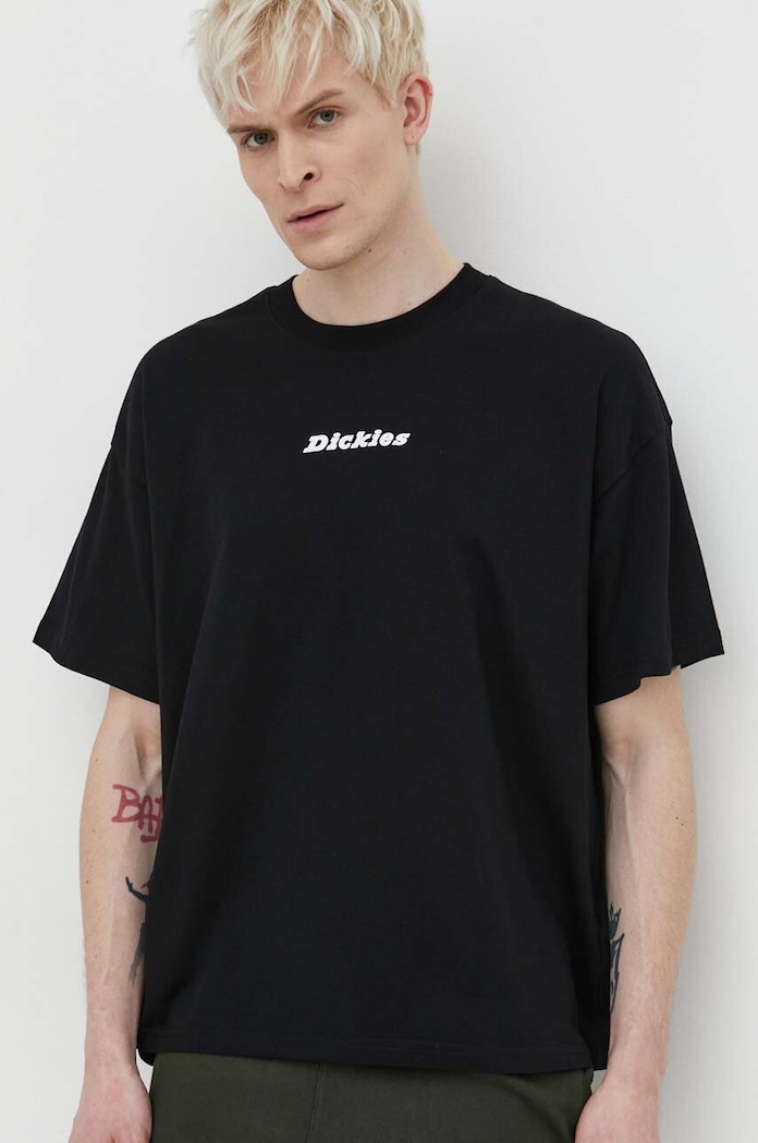 Dickies pamut póló ENTERPRISE TEE SS fekete DK0A4YRN