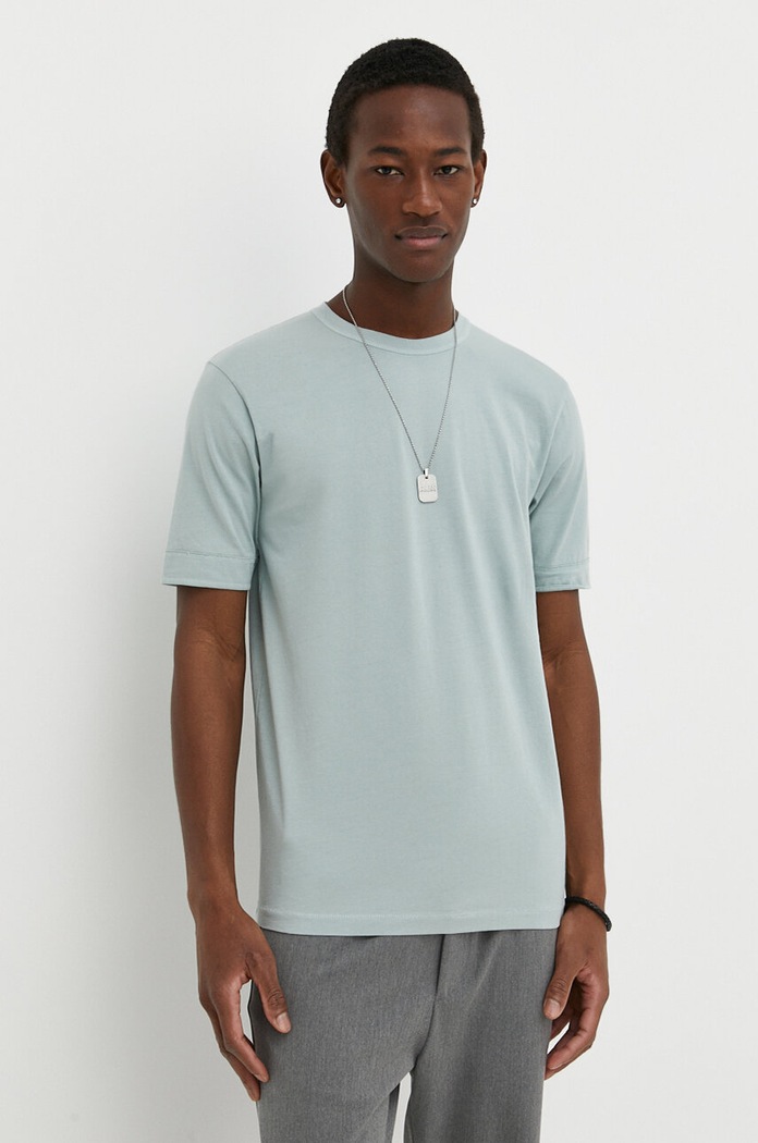 Drykorn t-shirt bawełniany RAPHAEL niebieski 49017.520045