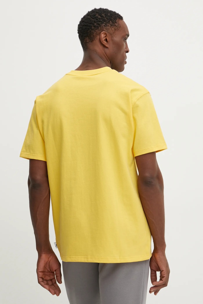 Îmbrăcăminte Puma tricou din bumbac MMQ 624009 galben