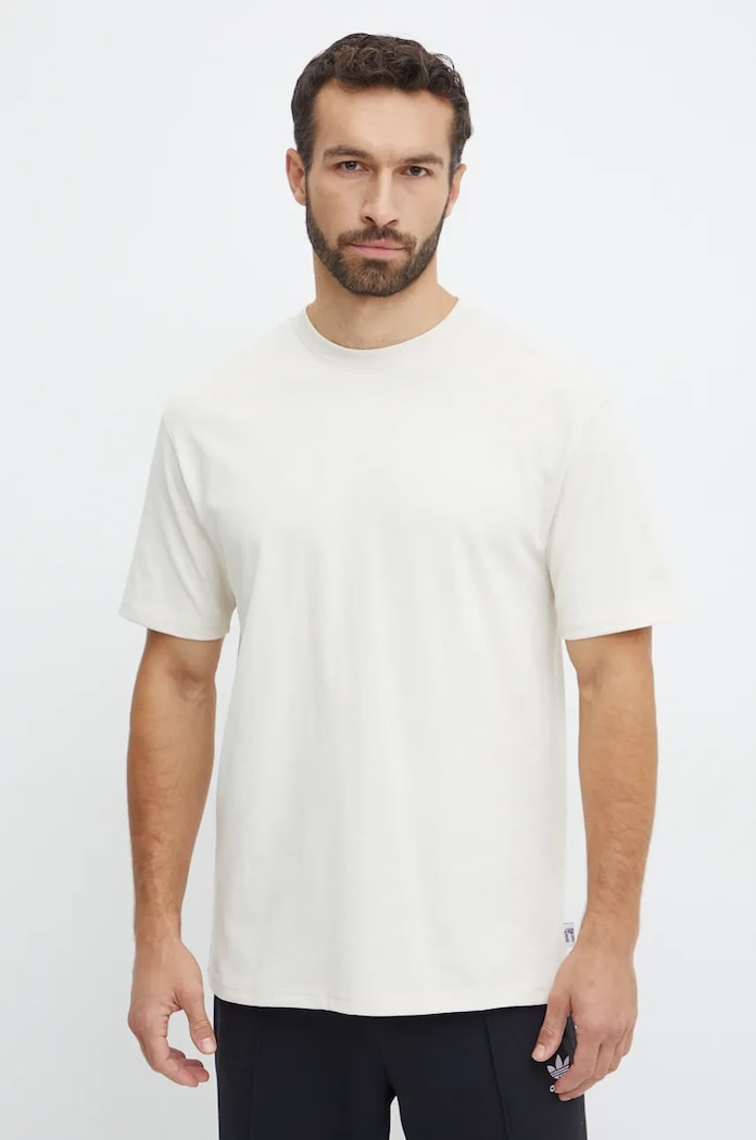 Puma tricou din bumbac MMQ uni bej 624009