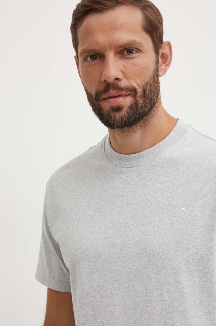 Puma t-shirt bawełniany MMQ szary 624009