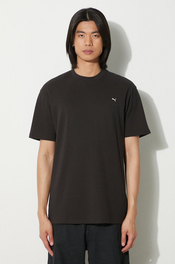 Puma t-shirt in cotone MMQ rilassato nero 624009