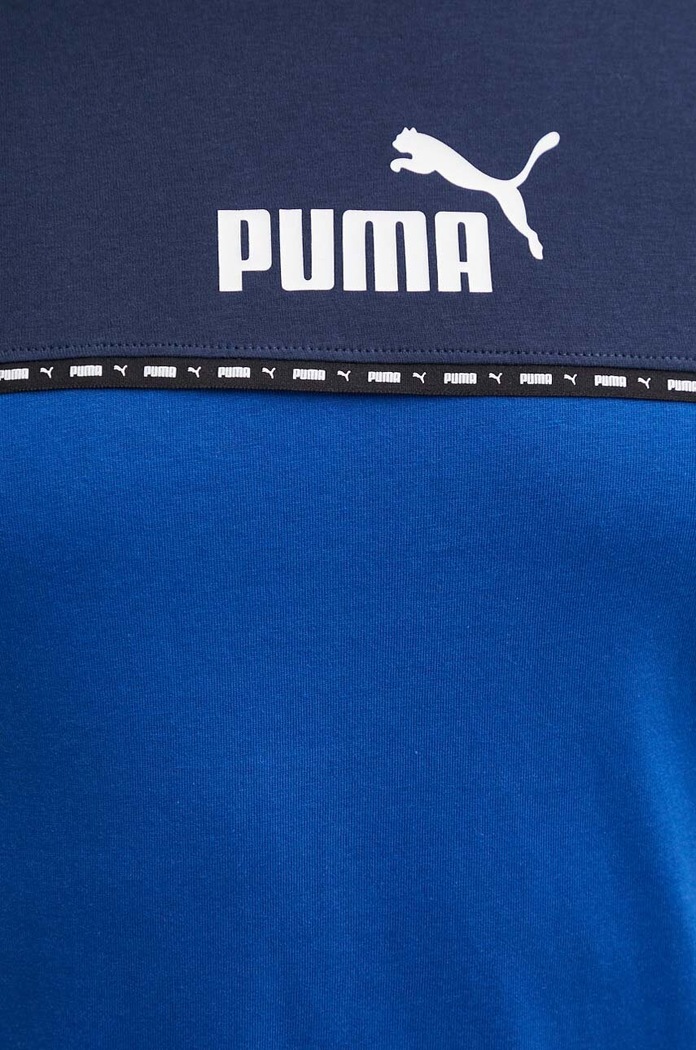 Puma pamut póló 673341 kék