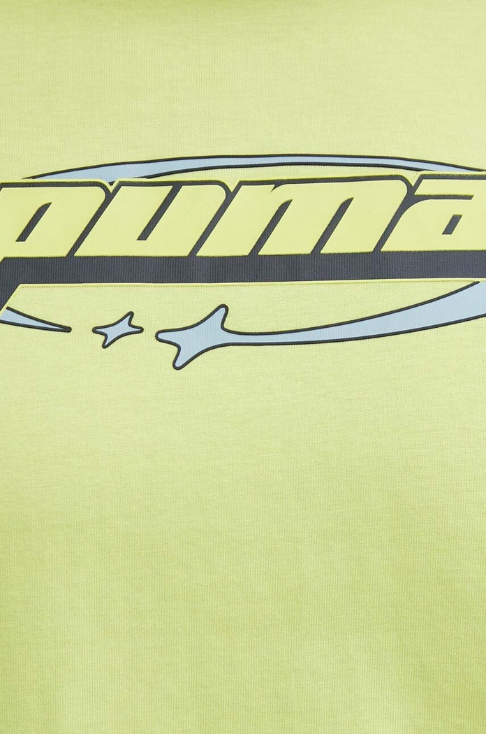 Bombažna kratka majica Puma 625424 zelena