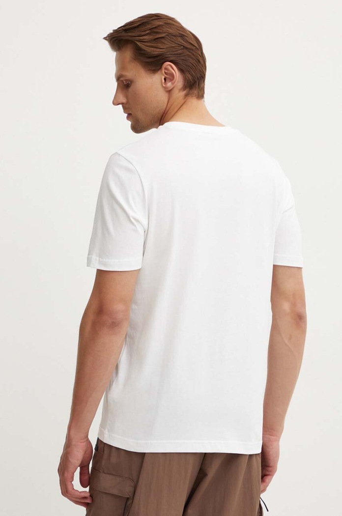 Oblečenie Bavlnené tričko Puma CLASSICS Small Logo Tee 679187 biela
