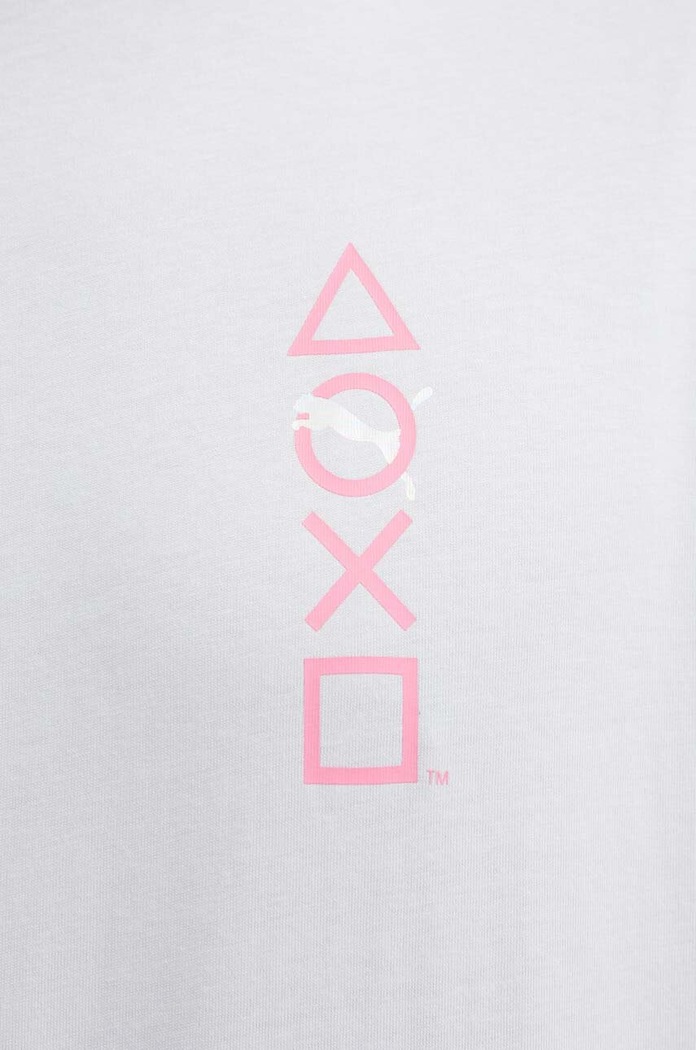 Puma tricou din bumbac PUMA X PLAYSTATION 624694 gri