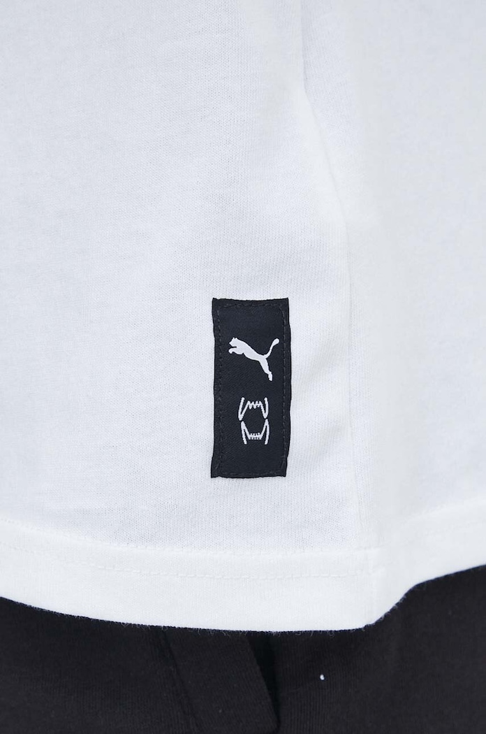 Puma t-shirt bawełniany 624776 biały