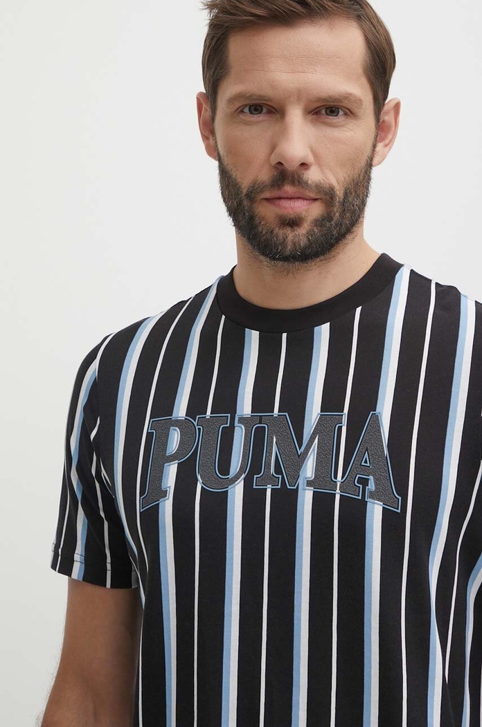 Puma tricou din bumbac SQUAD negru 678973