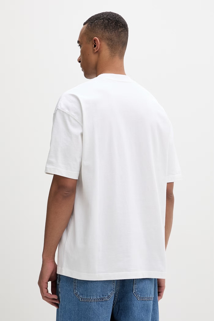 Îmbrăcăminte AllSaints tricou bărbătesc din bumbac BIGGY SS CREW MG512Z bej