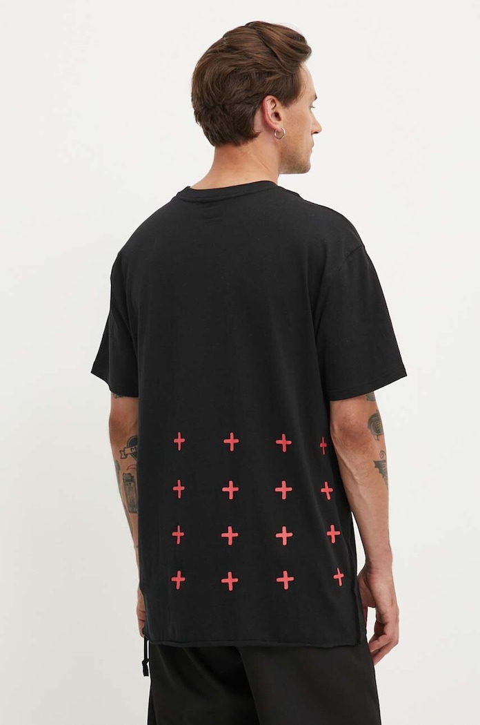 Oblečenie Bavlnené tričko KSUBI red pill biggie ss tee MPS24TE019 čierna