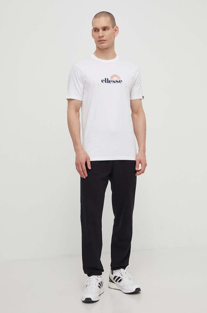 Bavlněné tričko Ellesse Trea T-Shirt SHV20126 bílá SS24