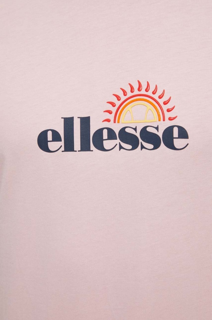 Βαμβακερό μπλουζάκι Ellesse Trea T-Shirt SHV20126 ροζ