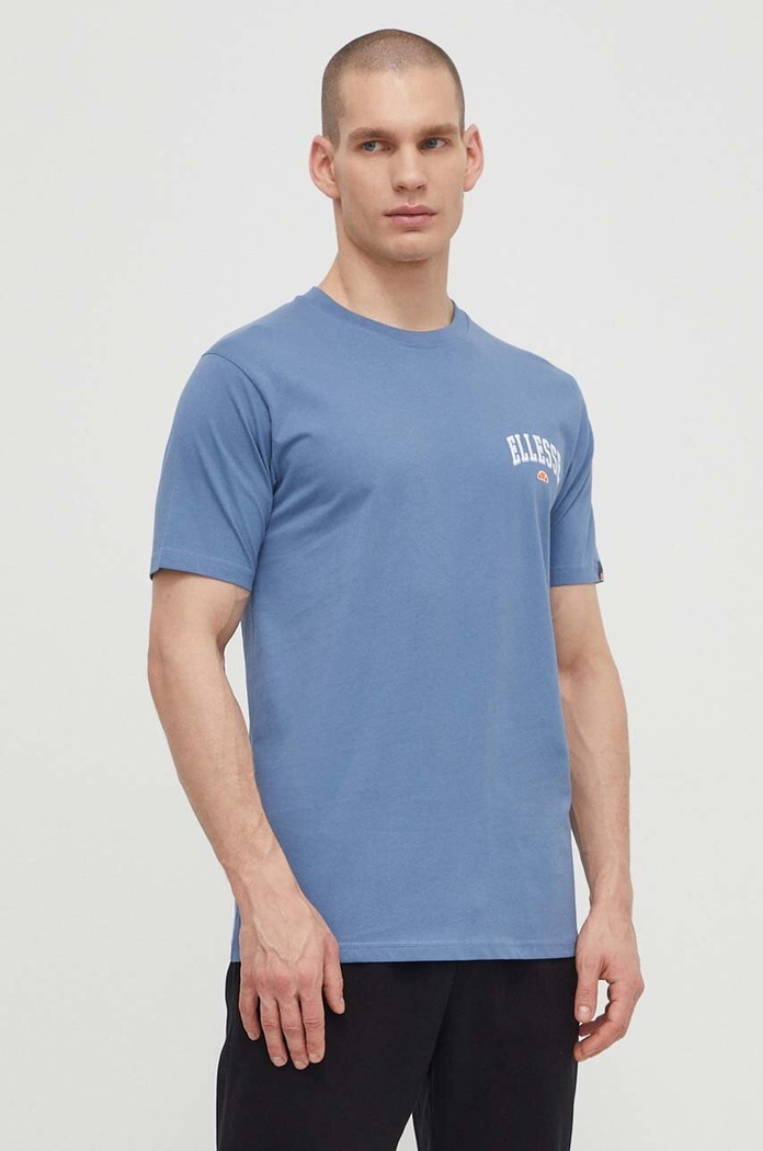Ellesse t-shirt bawełniany Harvardo T-Shirt nadruk niebieski SHV20245