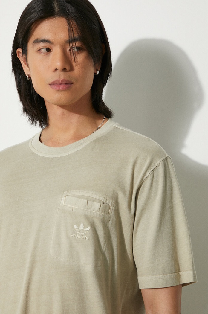 adidas Originals cotton t-shirt IS1763 beige