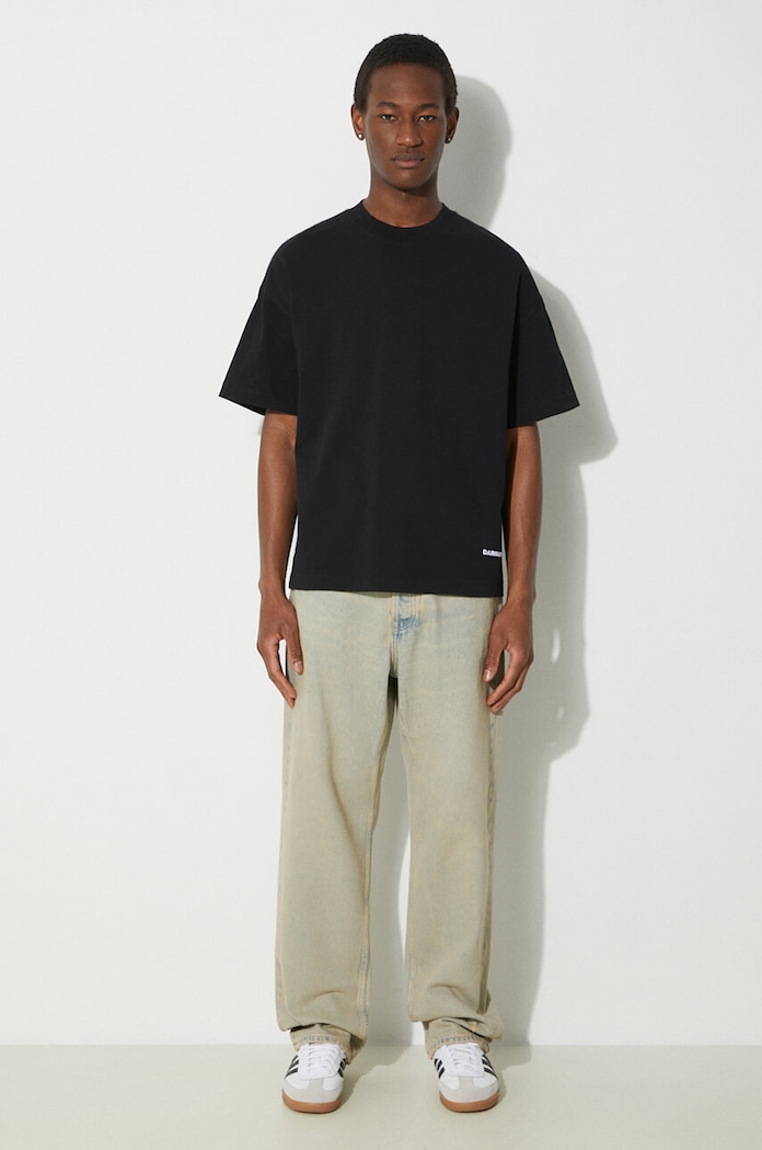 Carhartt WIP t-shirt in cotone S/S Link Script T-Shirt I031373.0D2XX nero SS24