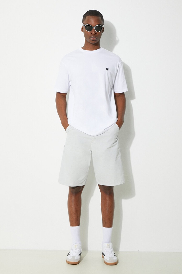 Pamučna majica Carhartt WIP S/S Madison I033000.00AXX bijela AW24