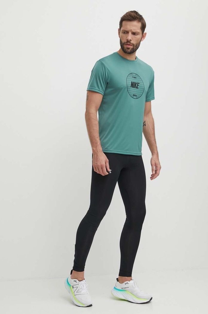 Μπλουζάκι προπόνησης Nike Lead Line NESSE476 πράσινο SS24