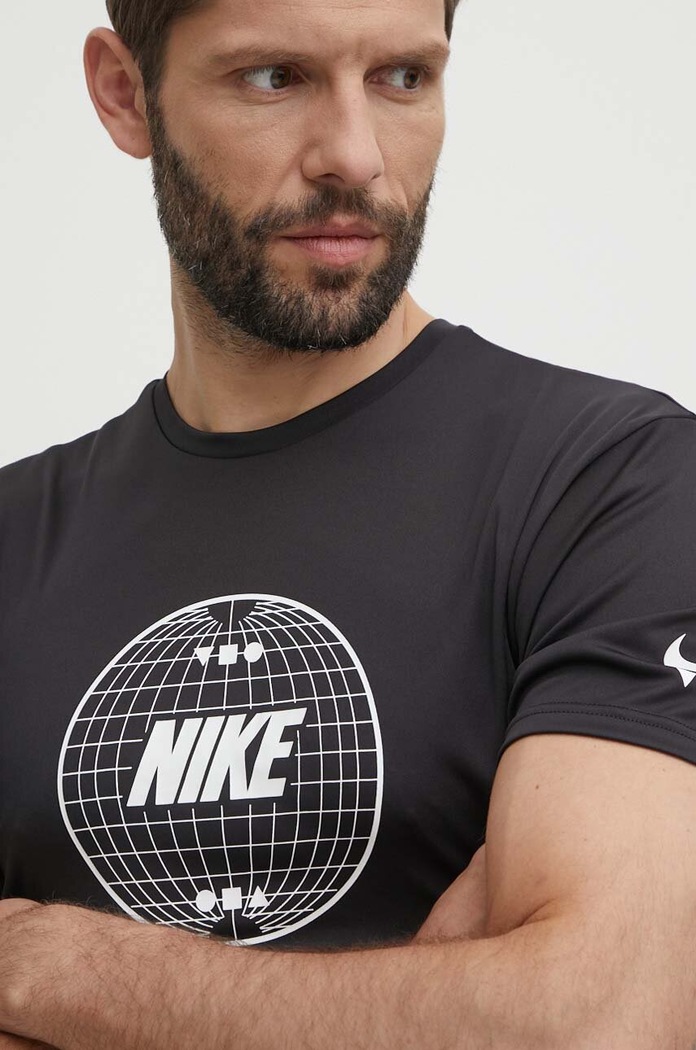 Tréninkové tričko Nike Lead Line černá NESSE476