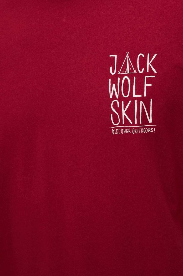 Jack Wolfskin tricou Jack Tent 1809791 burgundia