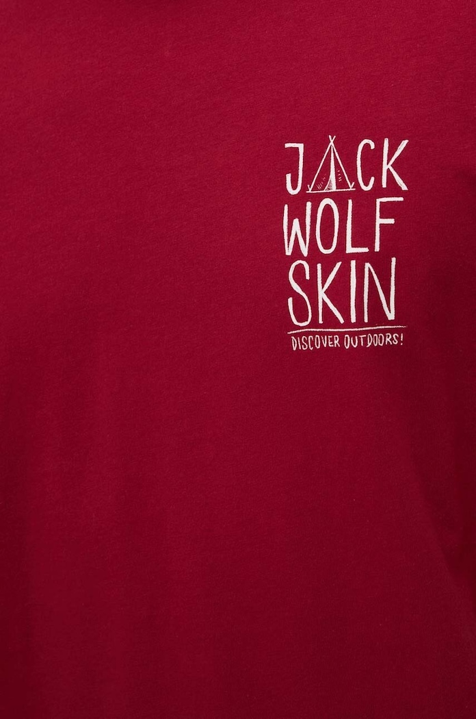 Jack Wolfskin tricou Jack Tent 1809791 burgundia