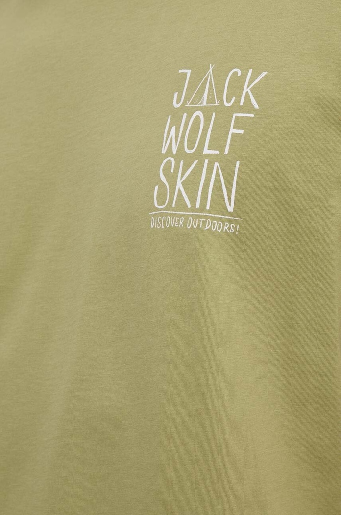 Kratka majica Jack Wolfskin Jack Tent 1809791 zelena