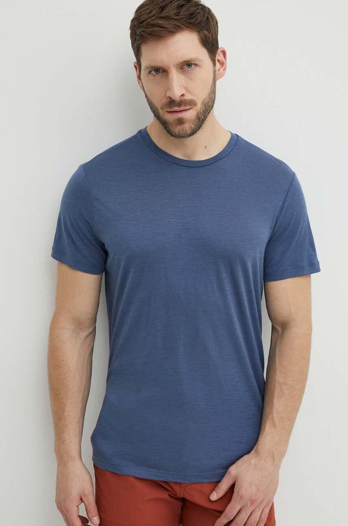 Icebreaker t-shirt sportowy Merino 150 Tech Lite III regular niebieski IB0A56WLA761