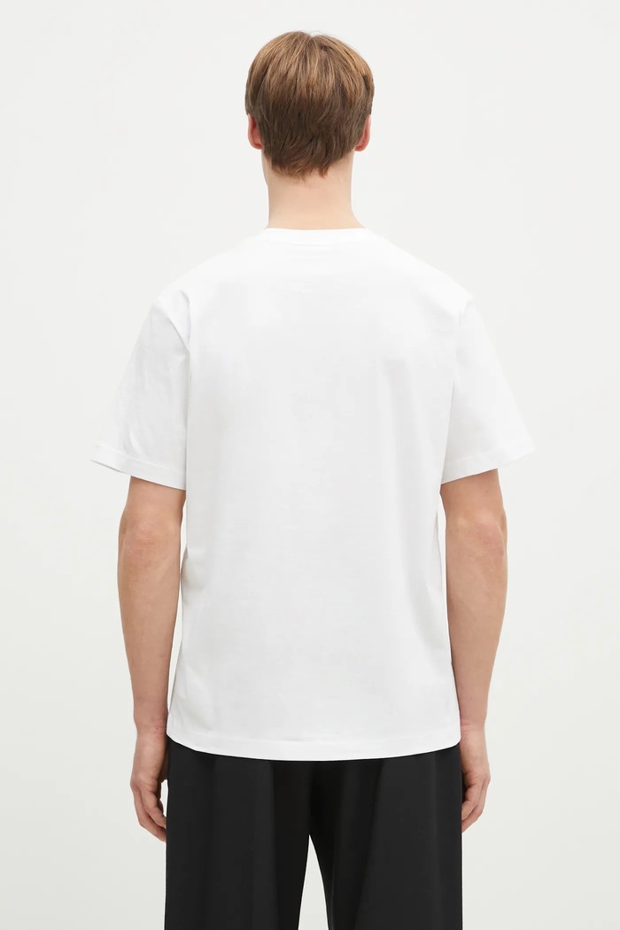 Abbigliamento Lacoste Maglietta basic da uomo in cotone TH7318 bianco